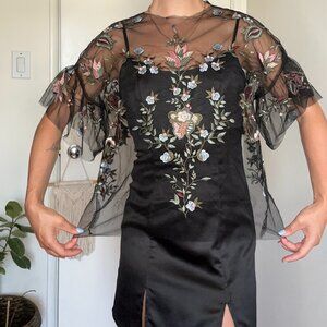 Sheer Embroidered Top
